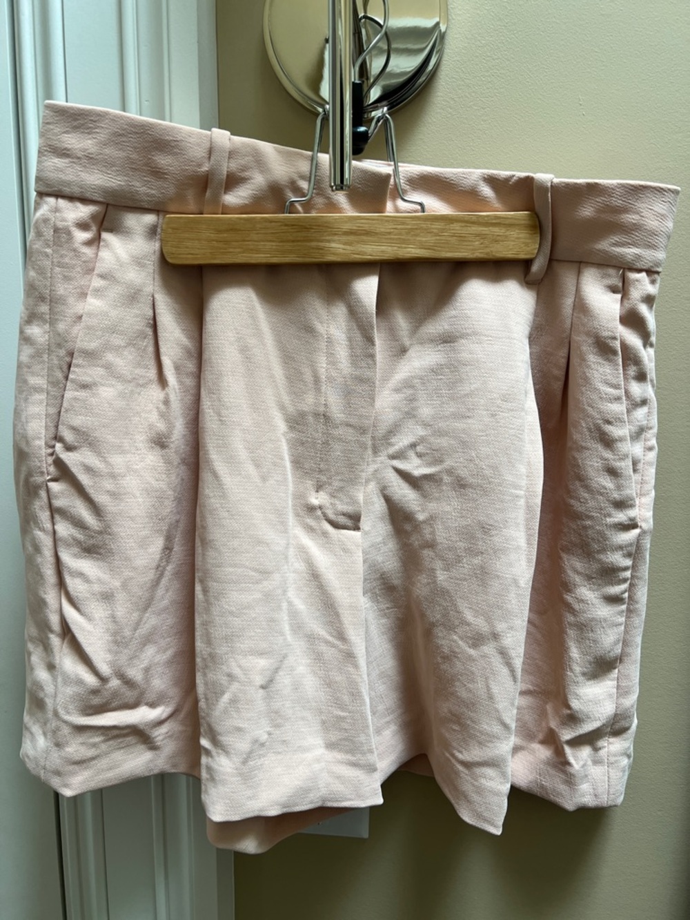 Wilfred Blush Pleated High-Waist Skort